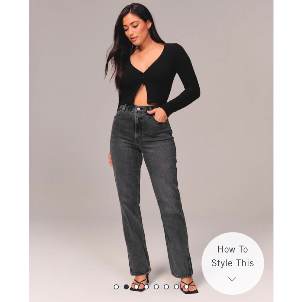 Abercrombie Jeans - high waisted, 90s straight style